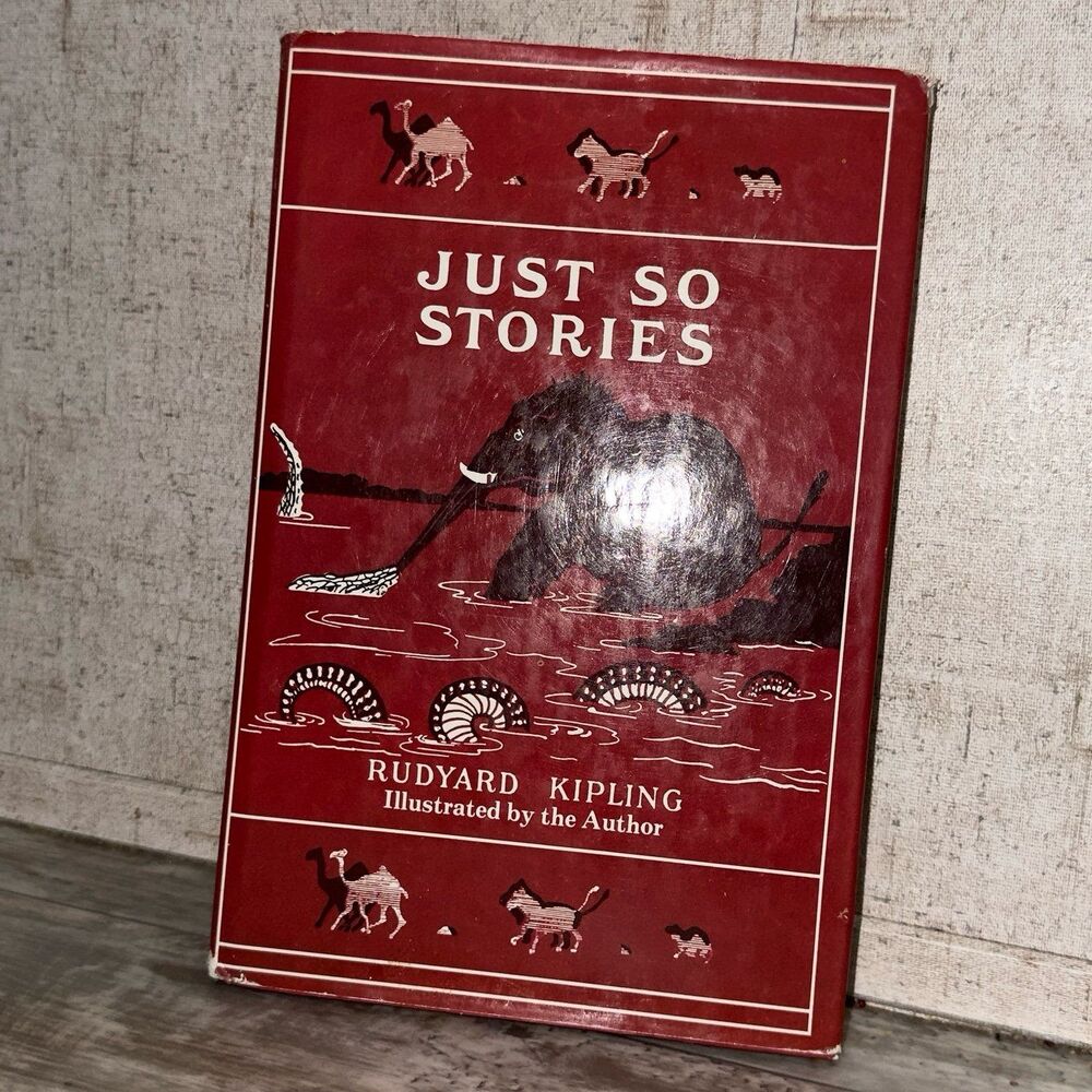 Vintage JUST SO STORIES Rudyard Kipling 1978 Hardcover Book Illust'd by author